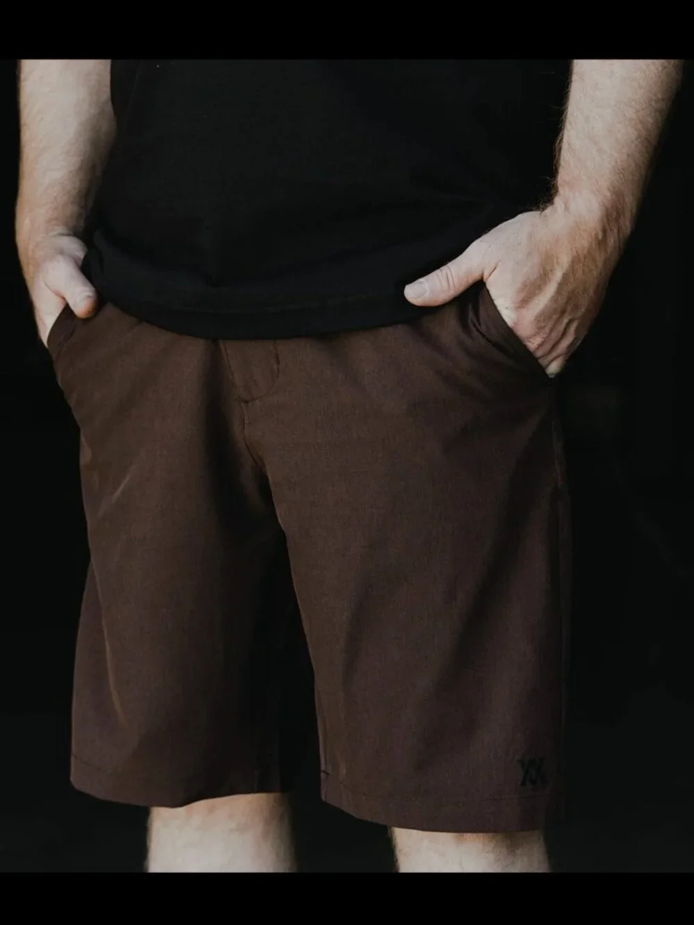DIXXON Premium Shorts Men’s Dark Brown Hybrid Shorts Size 44